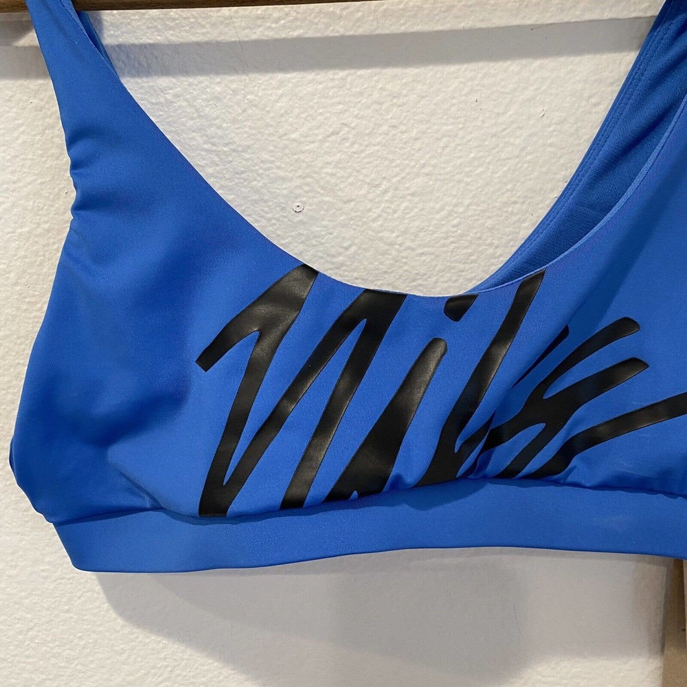 Nike Women's Multi Logo Scoop Neck Bikini Top retails $46 size M - Picture 4 of 7